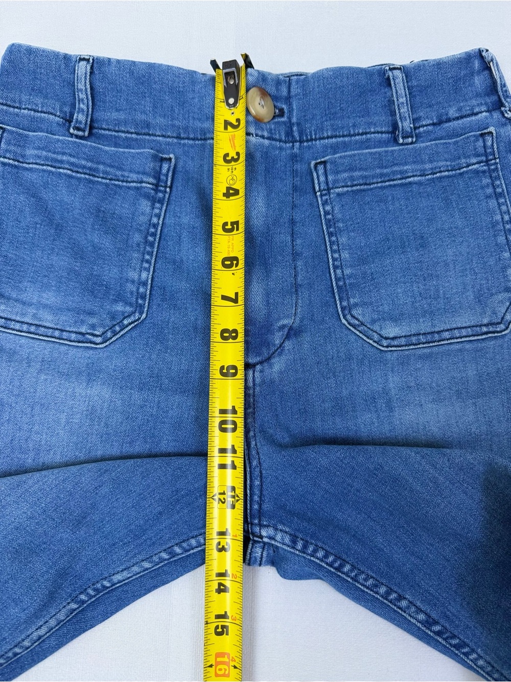 Maeve The Colette Jeans Women’s Size 30 Wide Leg Cropped Blue Stretch Denim - Picture 5 of 10